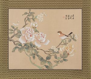 TRE DIPINTI SU SETA  - Asta Incanti d'Arte - Associazione Nazionale - Case d'Asta italiane