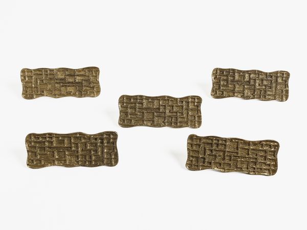 MANIFATTURA ITALIANA : Cinque maniglie.  - Asta Asta 503 | DESIGN E ARTI DECORATIVE DEL NOVECENTO Virtuale - Associazione Nazionale - Case d'Asta italiane