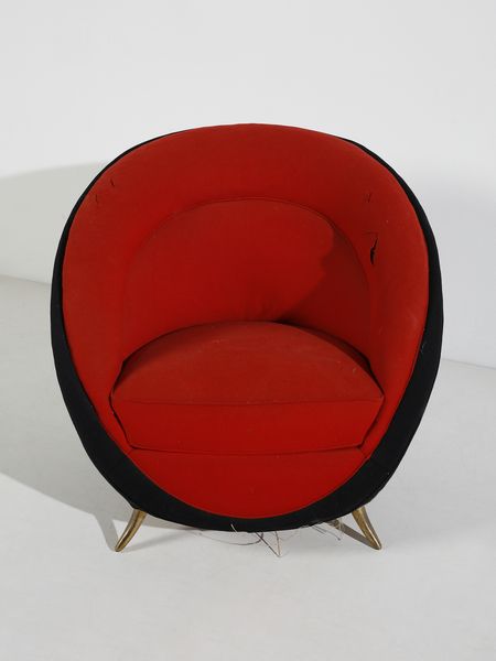 GUGLIELMO VERONESI : Coppia di poltrone per I.S.A., Ponte San Pietro.  - Asta Asta 503 | DESIGN E ARTI DECORATIVE DEL NOVECENTO Virtuale - Associazione Nazionale - Case d'Asta italiane
