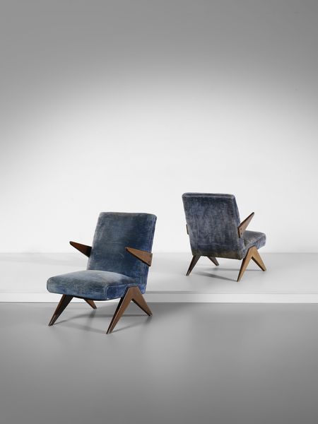 MANIFATTURA BRASILIANA : Coppia di poltrone.  - Asta Asta 503 | DESIGN E ARTI DECORATIVE DEL NOVECENTO Virtuale - Associazione Nazionale - Case d'Asta italiane