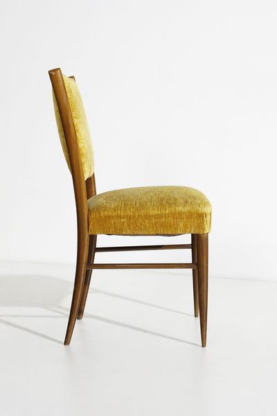 PAOLO BUFFA : Otto sedie, esecuzione Serafino Arrighi, Cantù.  - Asta Asta 503 | DESIGN E ARTI DECORATIVE DEL NOVECENTO Virtuale - Associazione Nazionale - Case d'Asta italiane