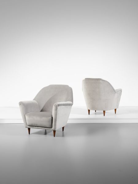 MANIFATTURA ITALIANA : Coppia di poltrone.  - Asta Asta 503 | DESIGN E ARTI DECORATIVE DEL NOVECENTO Virtuale - Associazione Nazionale - Case d'Asta italiane