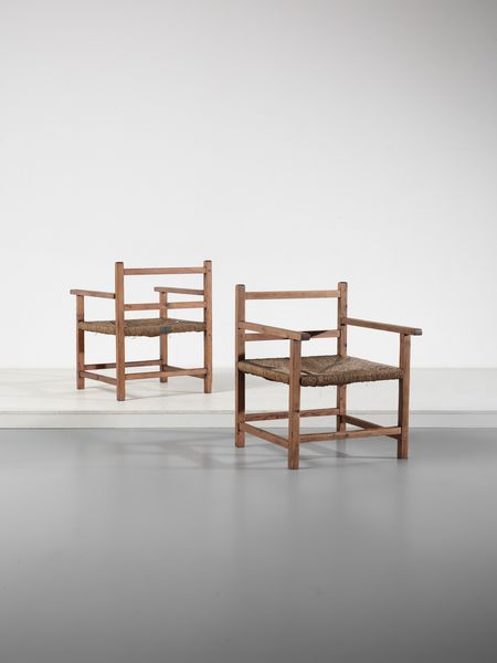 MANIFATTURA ITALIANA : Coppia di poltroncine.  - Asta Asta 503 | DESIGN E ARTI DECORATIVE DEL NOVECENTO Virtuale - Associazione Nazionale - Case d'Asta italiane