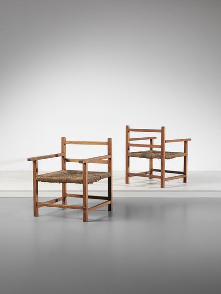 MANIFATTURA ITALIANA : Coppia di poltroncine.  - Asta Asta 503 | DESIGN E ARTI DECORATIVE DEL NOVECENTO Virtuale - Associazione Nazionale - Case d'Asta italiane