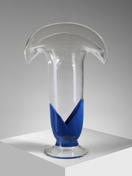 MANIFATTURA MURANESE : Grande vaso con orlo allargato .  - Asta Asta 503 | DESIGN E ARTI DECORATIVE DEL NOVECENTO Virtuale - Associazione Nazionale - Case d'Asta italiane