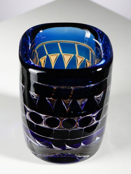 Ingeborg Lundin : Vaso a motivi geometrici della serie Ariel mod. 299-E.3 per Orrefors, Svezia.  - Asta Asta 503 | DESIGN E ARTI DECORATIVE DEL NOVECENTO Virtuale - Associazione Nazionale - Case d'Asta italiane
