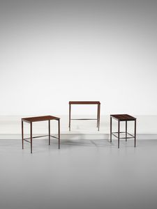 MANIFATTURA ITALIANA : Tre tavolini a nido.  - Asta Asta 503 | DESIGN E ARTI DECORATIVE DEL NOVECENTO Virtuale - Associazione Nazionale - Case d'Asta italiane