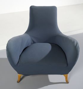 PROSPERO RASULO : Poltrona e divanetto mod. She per Poltronova, Firenze.  - Asta Asta 503 | DESIGN E ARTI DECORATIVE DEL NOVECENTO Virtuale - Associazione Nazionale - Case d'Asta italiane
