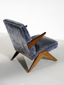 MANIFATTURA BRASILIANA : Coppia di poltrone.  - Asta Asta 503 | DESIGN E ARTI DECORATIVE DEL NOVECENTO Virtuale - Associazione Nazionale - Case d'Asta italiane