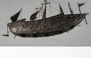 Salvino Marsura : SculturaNave.  - Asta Asta 503 | DESIGN E ARTI DECORATIVE DEL NOVECENTO Virtuale - Associazione Nazionale - Case d'Asta italiane