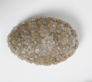 BAROVIER & TOSO : Tre lampade a plafoniera.  - Asta Asta 503 | DESIGN E ARTI DECORATIVE DEL NOVECENTO Virtuale - Associazione Nazionale - Case d'Asta italiane