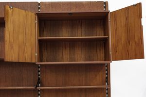 MANIFATTURA ITALIANA : Libreria modulare (5 moduli).  - Asta Asta 503 | DESIGN E ARTI DECORATIVE DEL NOVECENTO Virtuale - Associazione Nazionale - Case d'Asta italiane