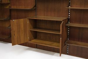 MANIFATTURA ITALIANA : Libreria modulare (5 moduli).  - Asta Asta 503 | DESIGN E ARTI DECORATIVE DEL NOVECENTO Virtuale - Associazione Nazionale - Case d'Asta italiane