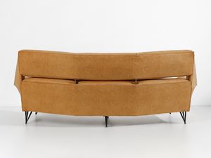 MANIFATTURA ITALIANA : Divano a tre posti.  - Asta Asta 503 | DESIGN E ARTI DECORATIVE DEL NOVECENTO Virtuale - Associazione Nazionale - Case d'Asta italiane