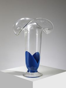MANIFATTURA MURANESE - Grande vaso con orlo allargato .