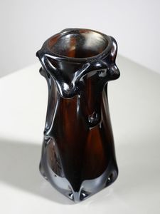 MANIFATTURA MURANESE : Vaso informale con estroflessioni .  - Asta Asta 503 | DESIGN E ARTI DECORATIVE DEL NOVECENTO Virtuale - Associazione Nazionale - Case d'Asta italiane
