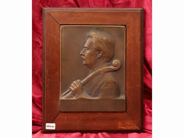 Ede Edouard Telcs : David Popper 1906  - Asta Due case fiorentine - Associazione Nazionale - Case d'Asta italiane