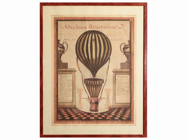 Macchina aereobatica fabbricata e diretta da Francesco Orlandi  - Asta Due case fiorentine - Associazione Nazionale - Case d'Asta italiane