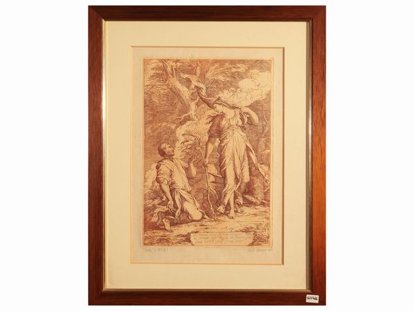 Carlo Antonini : Cerere e Fitalo, Da Salvator Rosa  - Asta Due case fiorentine - Associazione Nazionale - Case d'Asta italiane