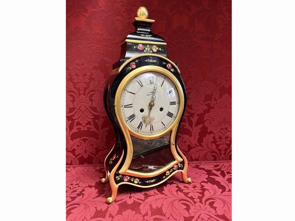 Orologio da tavolo in legno ebanizzato  - Asta Due case fiorentine - Associazione Nazionale - Case d'Asta italiane