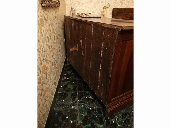 Cassettone in noce e piuma di noce  - Asta Due case fiorentine - Associazione Nazionale - Case d'Asta italiane