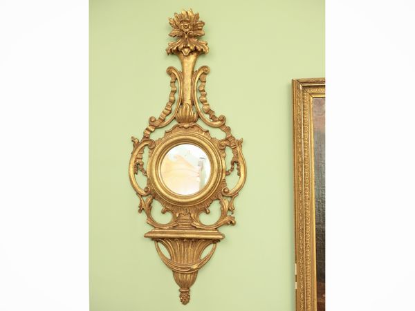 Coppia di ventole in legno intagliato e dorato  - Asta Due case fiorentine - Associazione Nazionale - Case d'Asta italiane