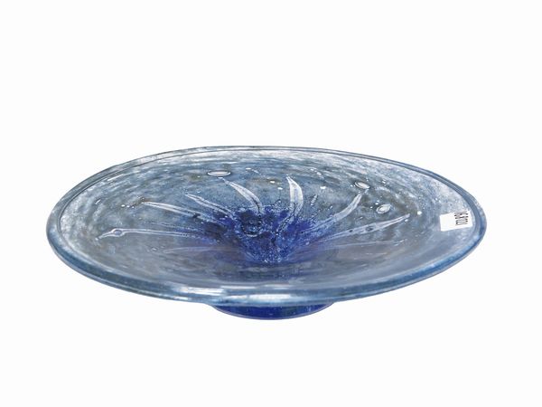 Piccola alzata in vetro, Goran Warf per Kosta Boda  - Asta Due case fiorentine - Associazione Nazionale - Case d'Asta italiane