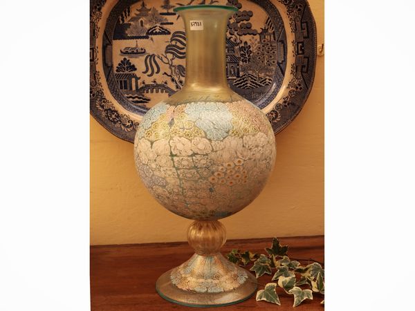 Vaso in vetro soffiato, La Murrina  - Asta Due case fiorentine - Associazione Nazionale - Case d'Asta italiane