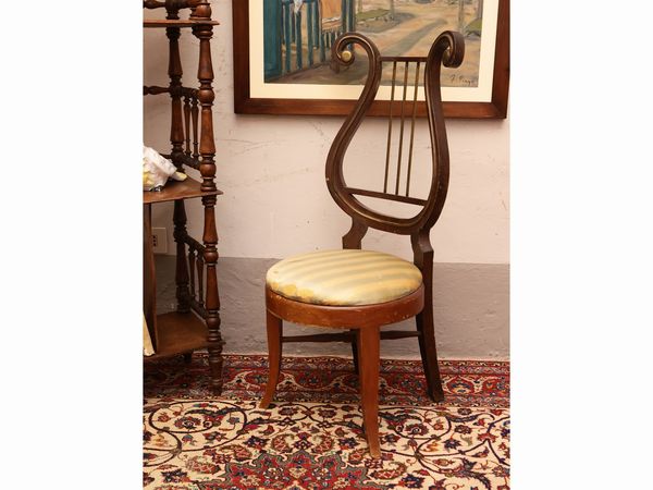 Sedia in noce  - Asta Due case fiorentine - Associazione Nazionale - Case d'Asta italiane