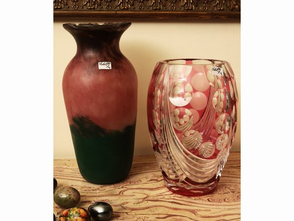 Vaso in vetro soffiato  - Asta Due case fiorentine - Associazione Nazionale - Case d'Asta italiane