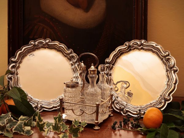 Accessori per la tavola in metallo argentato  - Asta Due case fiorentine - Associazione Nazionale - Case d'Asta italiane
