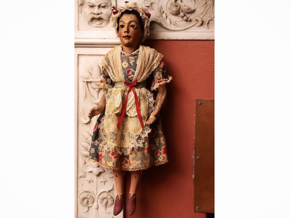 Servetta e servitore in livrea  - Asta Due case fiorentine - Associazione Nazionale - Case d'Asta italiane