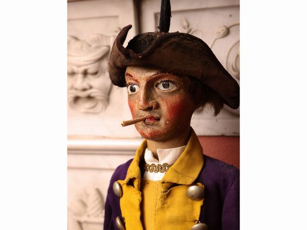 Servetta e servitore in livrea  - Asta Due case fiorentine - Associazione Nazionale - Case d'Asta italiane