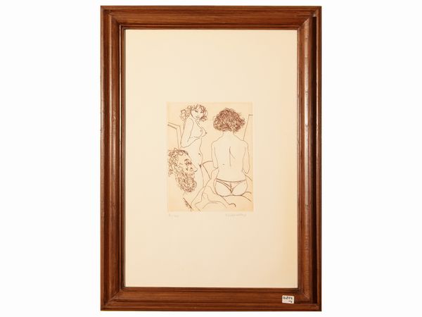 Pietro Annigoni - Fausto Liberatore  - Asta Due case fiorentine - Associazione Nazionale - Case d'Asta italiane