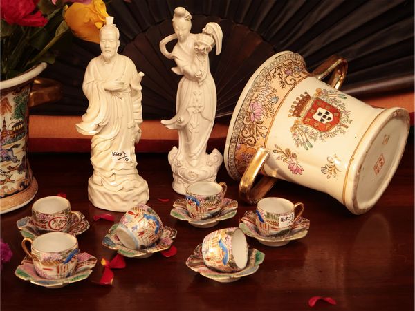 Lotto di chinoserie in porcellana  - Asta Due case fiorentine - Associazione Nazionale - Case d'Asta italiane
