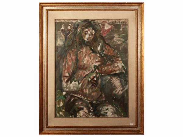 Silvio Loffredo : Maternit� 1971  - Asta Due case fiorentine - Associazione Nazionale - Case d'Asta italiane