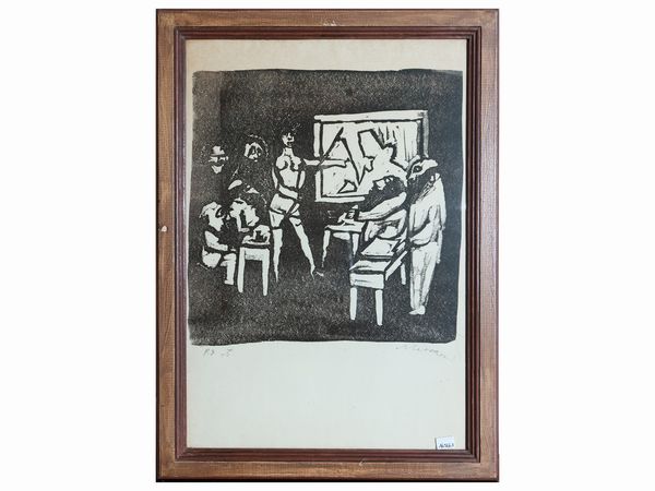 MINO MACCARI : Personaggi  - Asta Due case fiorentine - Associazione Nazionale - Case d'Asta italiane
