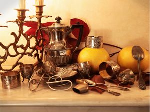 Lotto di curiosit� d'epoca per la tavola, anche in argento  - Asta Due case fiorentine - Associazione Nazionale - Case d'Asta italiane