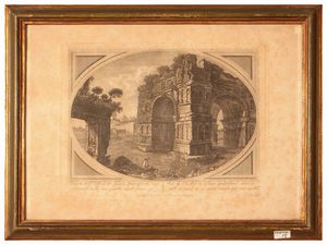 Vedute di Roma - Domenico Baldini  - Asta Due case fiorentine - Associazione Nazionale - Case d'Asta italiane