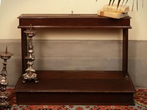 Inginocchiatoio rustico in noce  - Asta Due case fiorentine - Associazione Nazionale - Case d'Asta italiane