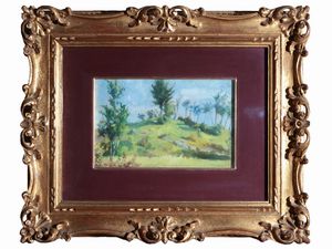 Giovanni Pecchioli - Paesaggio con alberi