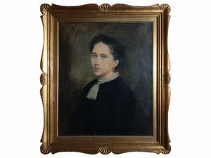 Scuola italiana della fine del XIX secolo - Ritratto di Gentildonna