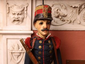 Soldato sabaudo con mustacchi  - Asta Due case fiorentine - Associazione Nazionale - Case d'Asta italiane