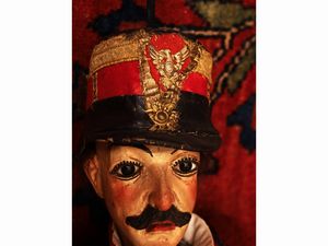 Soldato sabaudo con mustacchi  - Asta Due case fiorentine - Associazione Nazionale - Case d'Asta italiane