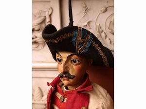 Soldato con baffi e tricorno  - Asta Due case fiorentine - Associazione Nazionale - Case d'Asta italiane