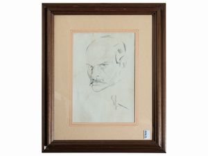 Enrico Sacchetti - Ritratto di uomo con baffi