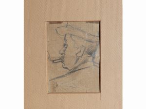 OTTONE ROSAI - Uomo con sigaretta