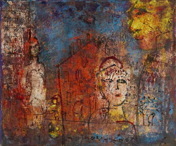 ROGNONI FRANCO (1913 - 1999) : CITTA' DI NOTTE  - Asta Asta 504 | ARTE MODERNA E CONTEMPORANEA Online - Associazione Nazionale - Case d'Asta italiane