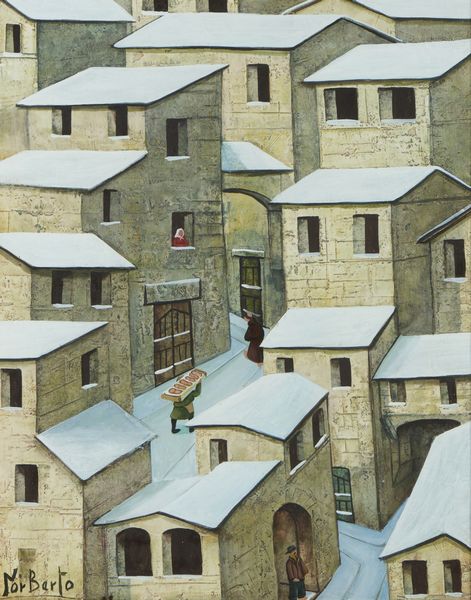 PROIETTI NORBERTO (1927 - 2009) : SCENA DI PAESE  - Asta Asta 504 | ARTE MODERNA E CONTEMPORANEA Online - Associazione Nazionale - Case d'Asta italiane