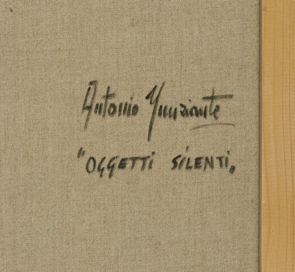 NUNZIANTE ANTONIO (n. 1956) : OGGETTI SILENTI  - Asta Asta 504 | ARTE MODERNA E CONTEMPORANEA Online - Associazione Nazionale - Case d'Asta italiane